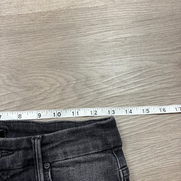 Mother High Waisted Looker Ankle Fray Jeans in Night Hawk Women's 25 - Picture 6 of 13